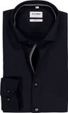OLYMP Level 5 body fit overhemd - zwart (contrast) - Strijkvriendelijk - Boordmaat: 44 (EU maat: XL)