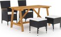 Prolenta Maison Exclusive Tuinset, 5-delig, zwart