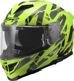 LS2 FF818 Storm III Casque Kaos Brillance Jaune fluo
