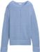 Tom Tailor - Gebreide trui met splitdetails - Maat XXL - flawless blue