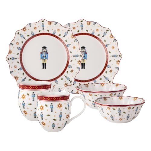 Villeroy & Boch Toy's Delight Breakfast Set for 2 Nutcracker, 6pcs. 36x25x14cm