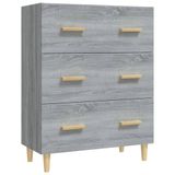 VidaXL Dressoir, grijs Sonoma, 70x34x90 cm, houtvezel