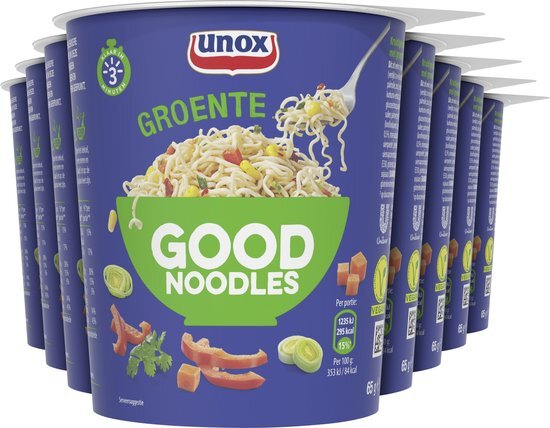 Unox Good Noodles Groente 8 x 65 g Voordeelverpakking