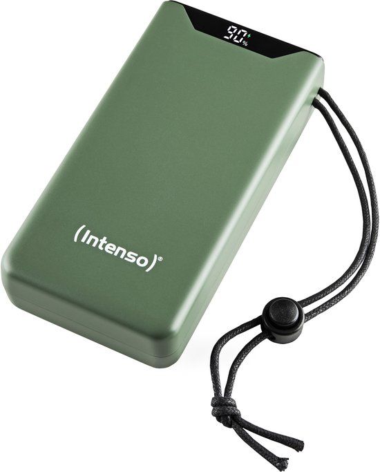 Intenso F20000 Powerbank 20.000 mAh Li-Po - display - PD en QC 3.0 - groen