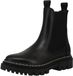 Tamaris Dames Chelsea Boot Leren Laarzen Enkellaars Vrouwen Leer Zwart