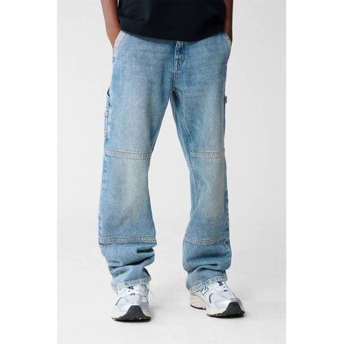Shoeby waist straight leg jeans light blue denim