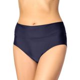 Merry Style Dames Zwembroek - Bikinibroekje - Elastische tailleband - Polyamide & Elastaan – Donkerblauw (6007) – 36 - MS-VR-Brief-5