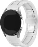 Strap-it Polar Unite bracelet en céramique et acier - blanc/argent