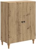 vidaXL Dressoir Artisanaal eiken 66 x 34,5 x 90 cm Bewerkt hout
