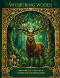 Whispering Woods: An Intricate Folklore & Forest Guardians Adult Coloring Book
