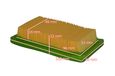 perfektGarten 10,9 x 6,5 x 2,2 cm / 109x65x22 Luchtfilter voor Chinese / geïmporteerde grasmaaiers