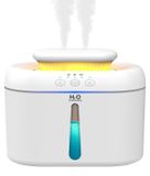 Humidificateur chambre 2 L Top-Fill - Lumière chaude - Brume silencieuse - Minuterie 6, 8 et 10 heures