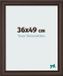 Your Decoration Cadre photo 36x49 cm Chêne Foncé