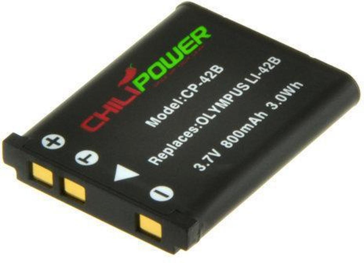 ChiliPower Li-40B / Li-42B accu voor Olympus - 800mAh Li-40B / Li-42B accu voor Olympus - 800mAh