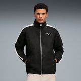 PUMA T7 geweven trainingsjack voor Heren, Zwart, Maat L