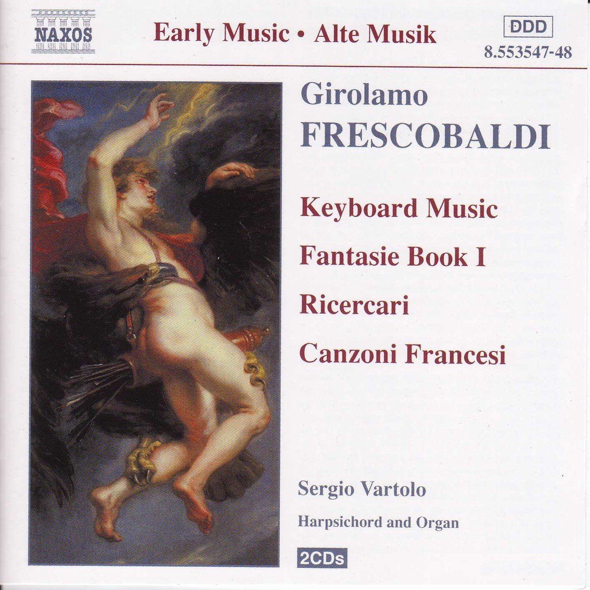 OUTHERE Frescobaldi Girolamo Alessando: Ricercari - Canzoni Francesi - Fantasie - CD