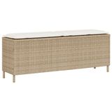 VidaXL Banc de jardin plastique, acier crème, blanc