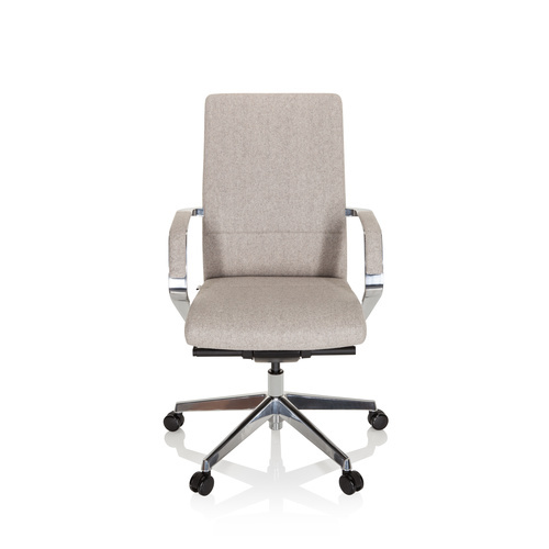 HJH OFFICE Bureaustoel | Met Armleuning | Stof | Gevlekt Beige | Ergonomisch