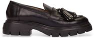 Wonders Bones mocassins en cuir noir