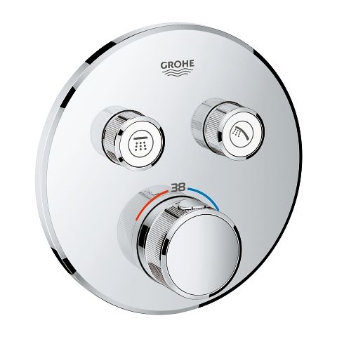 GROHE Grohtherm SmartControl Thermostatische Douchekraan - Inbouw - Rond - Chroom