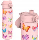 ION8 RVS Bidon - 600ml - Lekvrij & Lichtgewicht - Roze Motief