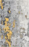 Safavieh Modern Abstract Distressed Indoor Woven Area Rug, Adirondack Collection, ADR134, Grey & Yellow, 122 X 183 cm