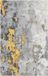 Safavieh Modern Abstract Distressed Indoor Woven Area Rug, Adirondack Collection, ADR134, Grey & Yellow, 122 X 183 cm