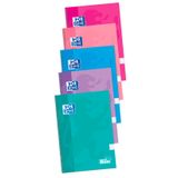 Oxford schrijfblok & schrift A4 80 vel Fuchsia, Zacht paars (mauve), Muntkleur, Roze, Turkoois