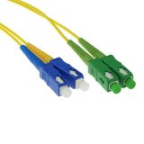 ACT Glasvezel patchkabel Duplex LSZH Singlemode SC/APC-SC/UPC 9/125 OS2 - 2 meter