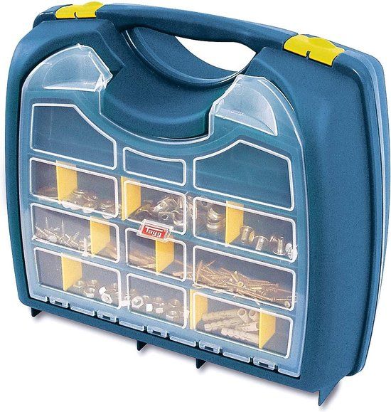 TAYG Gereedschapskoffer - 401 x 352 x 156 mm - Met 20 uitneembare verdeelvakken