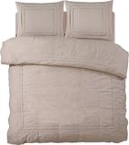 Sleeptime Housse de couette ajustée - 200x220 cm - Taupe
