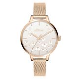 s.Oliver Analoog horloge goud / wit