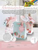 folia Max Bringmann KG Adventskalender met pastelkleurige cadeauzakjes, set van 26