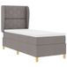 vidaXL Boxspringbed met hoofdeinde, taupe, 200 x 80 cm, gestoffeerd