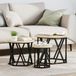 vidaXL Set de tables d'appoint gigognes chêne Sonoma 53 x 53 x 40 cm