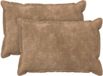vidaXL - Kussensloop - 2 stuks - HOUTEN - Taupe - 50 x 75 cm - Katoensatijn