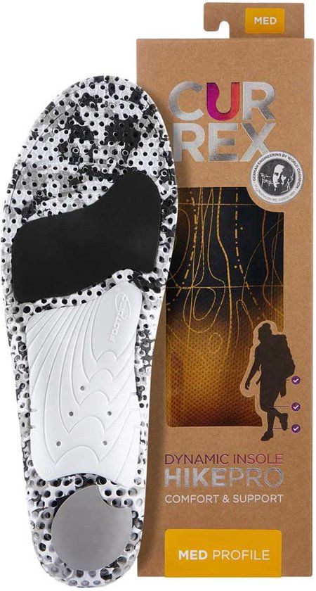 Currexsole Hikepro Medium - Inlegzolen - Schoenmaat 47/48 - Unisex - Oranje