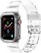 Strap-it bandje geschikt voor Apple Watch clear TPU band - transparant - 42/44/45/49mm