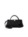 GUESS Audrey Logo Girlfriend Satchel Black Logo zwart