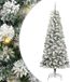 vidaXL Kunstmatige Inklapbare Kerstboom 300 LED's Groen en Wit 210 cm