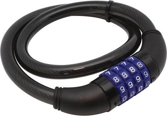 Perel Fietsslot - Kabel - 75 cm - Zwart