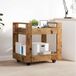 Maison Exclusive Bureauwagen van gerecycled hout, 60 x 45 x 60 cm