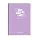 Miquelrius Schoolagenda 23-24, september 2023 tot juni 2024, afmetingen 11,7 x 17,4 cm, dagweergave, lavendel, Catalaans-Engels