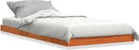 vidaXL Bedframe massief grenenhout wasbruin 90x200 cm