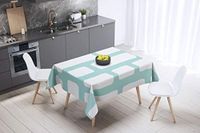 Bonamaison Tafelkleed, Anti-Mold, Sneldrogend, Waterdicht, 100% Polyester Tafellaken, Willekeurig patroon, 140 x 140 Cm - Ontworpen en Vervaardigd in Turkije