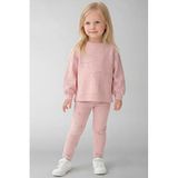 NAME IT MINI sweater met print - lichtroze