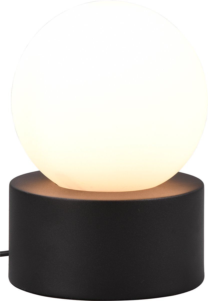 BES LED Trion Celda Tafellamp - E14 - Rond - Mat Zwart - Aluminium - 12cm