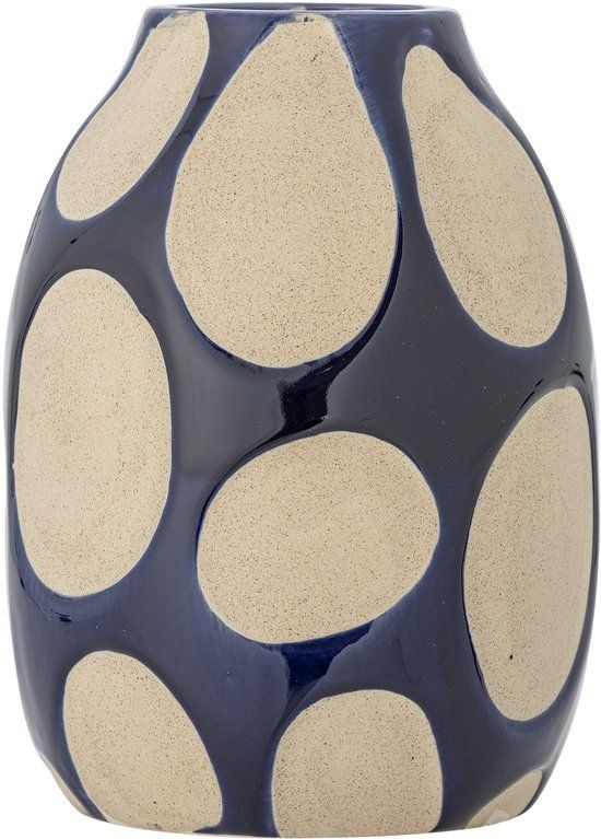 Bloomingville vaas Bashir blauw