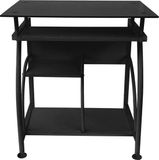 VDD Bureau laptop computertafel - ruimtebesparend - 70 cm x 50 cm - zwart