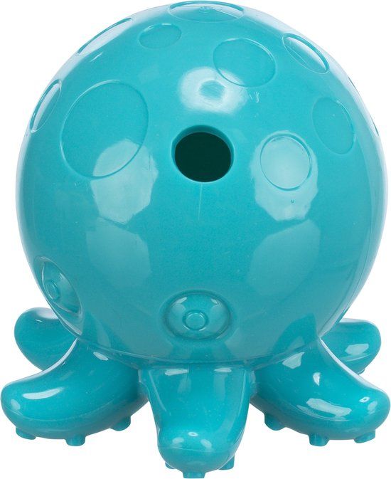 Trixie Honden Speelgoed - Honden Snack Octopus - TPR - 11 cm - Blauw